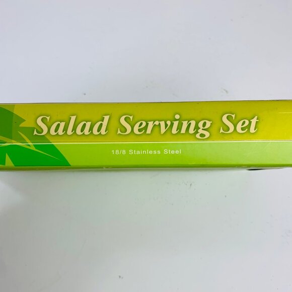 Tropical Palm Tree Salad Serving Set VTG Coastal Kitchen Utensils Island Dining - Picture 10 of 14